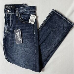 True Luck Straight Fit Comfort Engineered/Movement Enhanced Jeans Size 34W x 30L